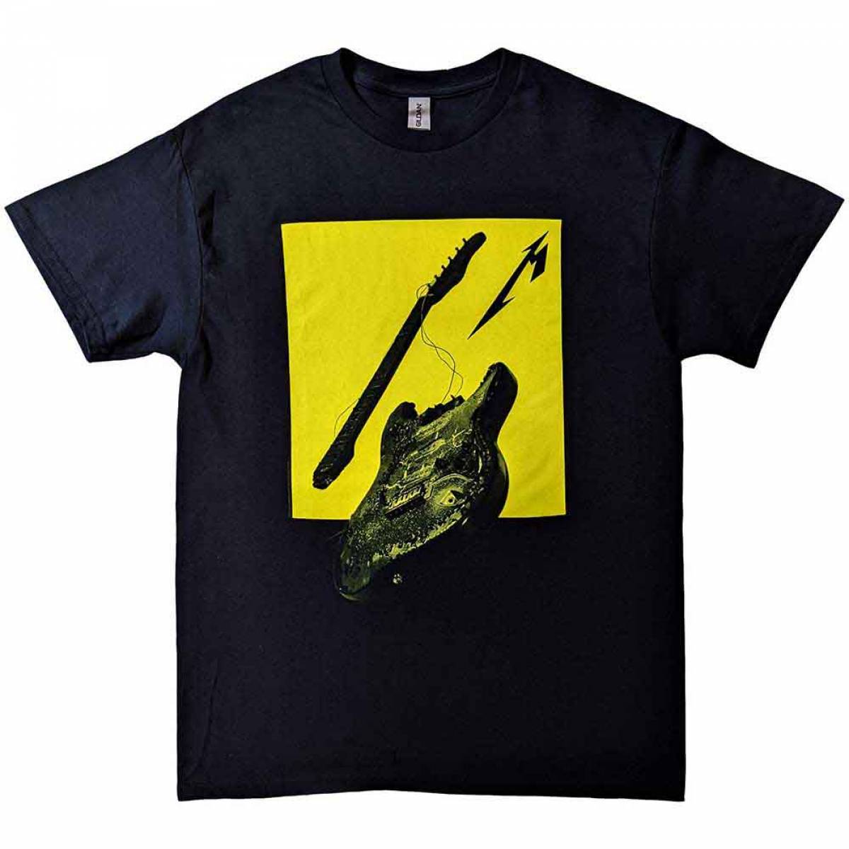 【予約商品】METALLICA バンドTシャツ ユニセックス: 72 Seasons Broken/Burnt Guitar (Black) (Back Print) - BLACK