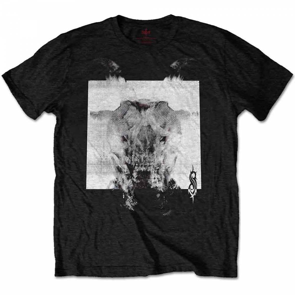 【予約商品】SLIPKNOT バンドTシャツ ユニセックス: Devil Single - Black & White (Black) (Back Print) - BLACK