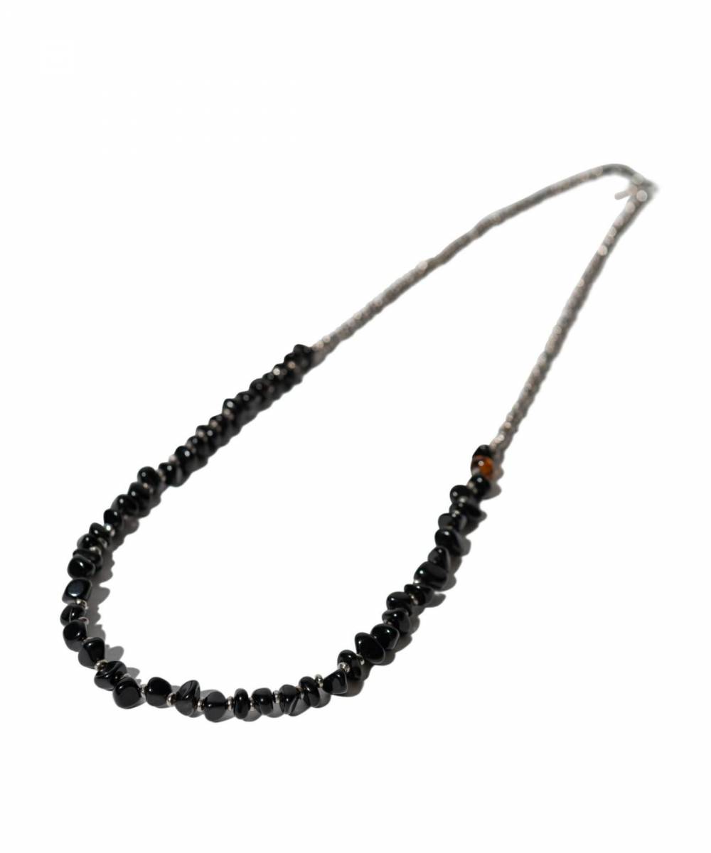 【予約商品】glamb (グラム)
GB0223/AC15 : Stone Necklace / ストーンネックレス - Black