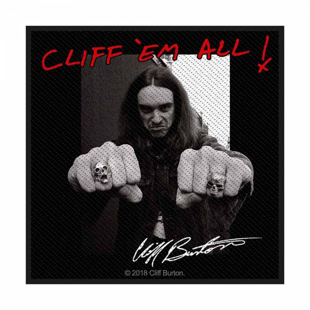 【予約商品】METALLICA Woven Patch: Cliff 'Em All (Standard)