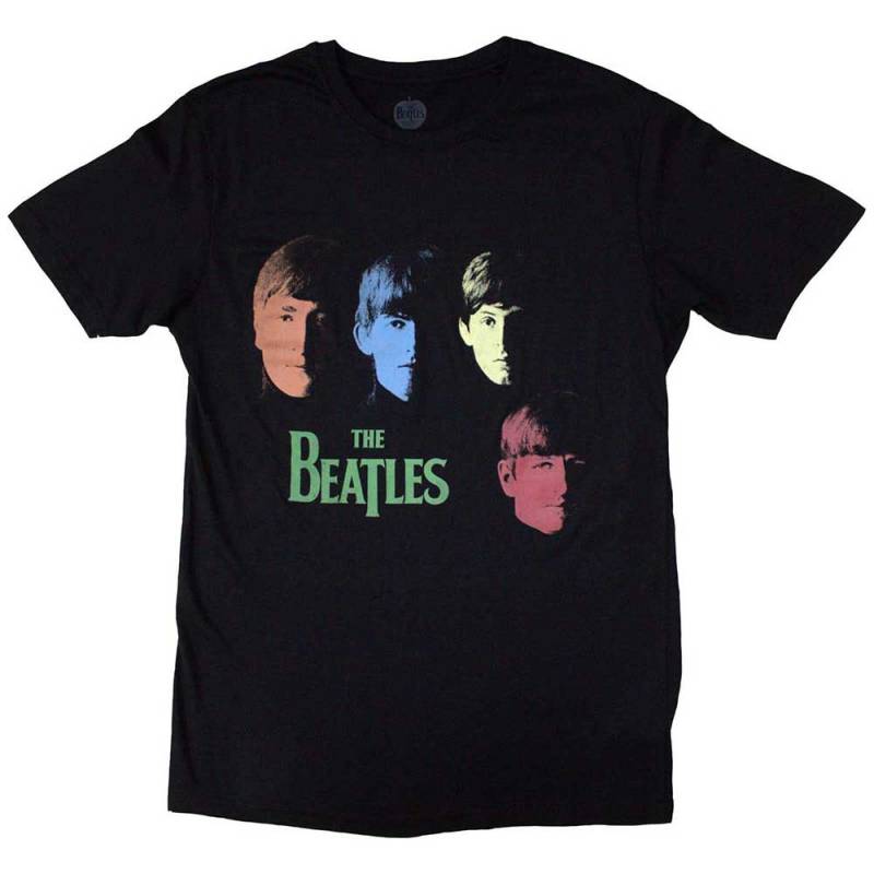 【予約商品】THE BEATLES バンドTシャツ ユニセックス: Colour Faces (Black)
