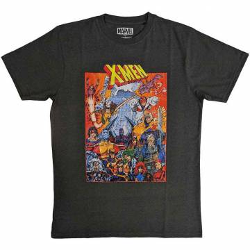 【予約商品】Marvel Comics ユニセックスTシャツ: X-Men Full Characters Vintage