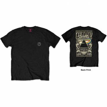【予約商品】PINK FLOYD Unisex Retail Pack バンドTシャツ: Carnegie Hall (Black) (Back Print) - BLACK