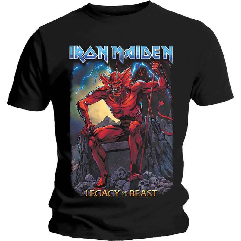 【予約商品】IRON MAIDEN バンドTシャツ ユニセックス: Legacy of the Beast 2 Devil (Black)