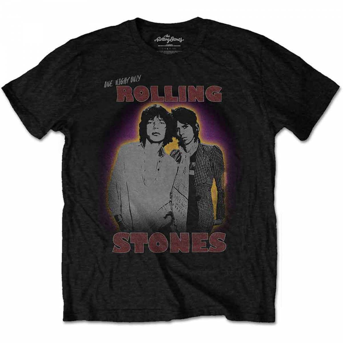 【予約商品】THE ROLLING STONES バンドTシャツ ユニセックス: Mick & Keith (Black) - BLACK
