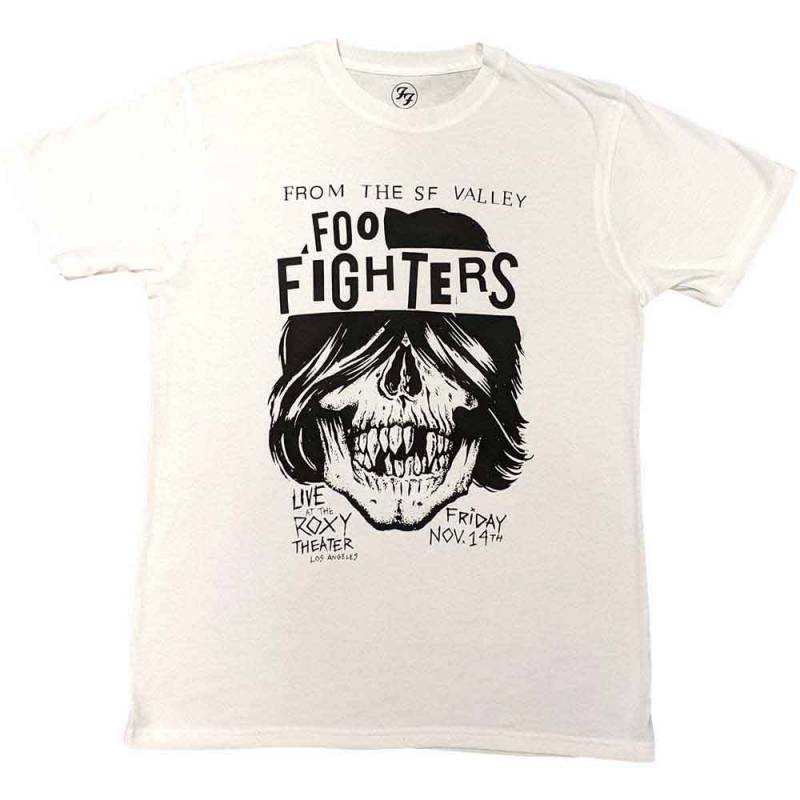 【予約商品】FOO FIGHTERS バンドTシャツ ユニセックス: Roxy Flyer (White)