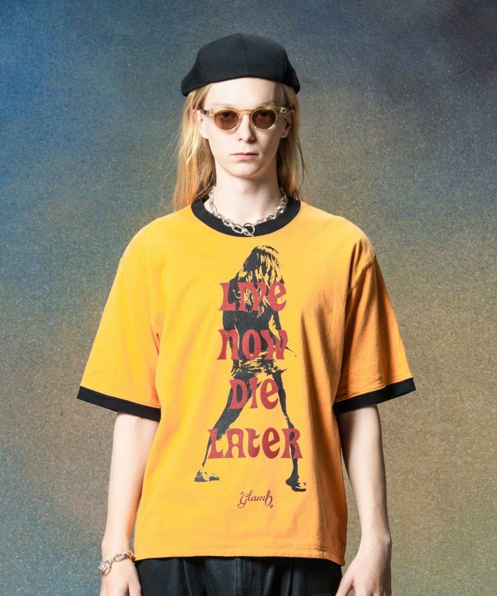 glamb(グラム)B0225/CS20 : Reversible T-Shirt / リバーシブルＴシャツ - Yellow