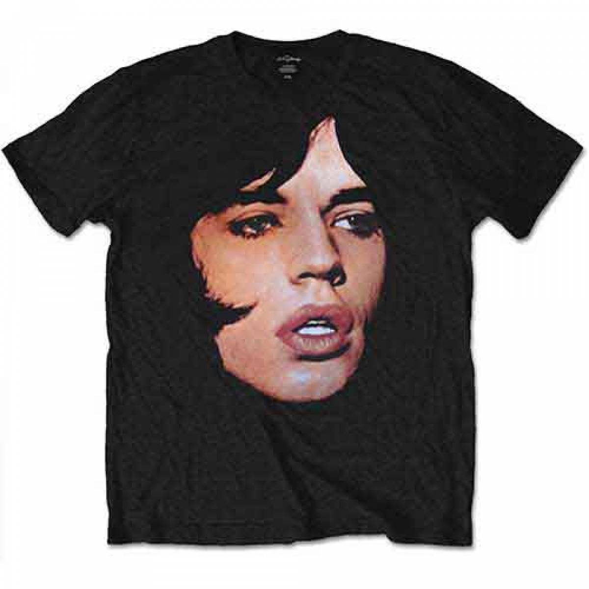 【予約商品】THE ROLLING STONES バンドTシャツ ユニセックス: Mick Portrait (Black) - BLACK