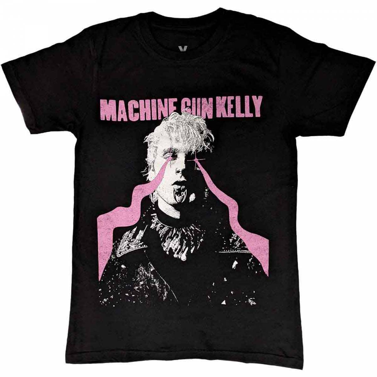 【予約商品】MACHINE GUN KELLY バンドTシャツ ユニセックス: Laser Eye (Black) (Back Print) - BLACK