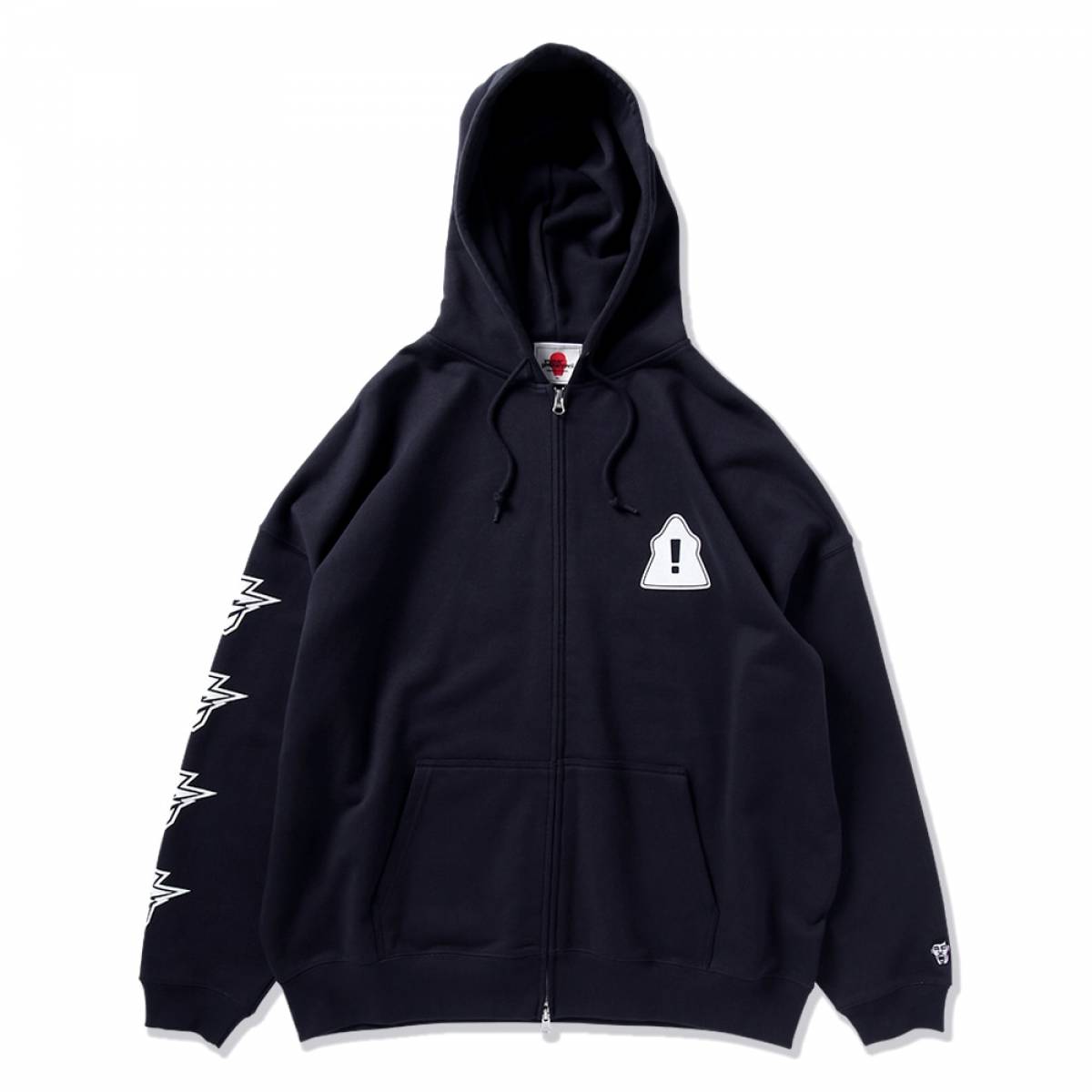 PUNK DRUNKERS (パンクドランカーズ) 鮫人出没注意BIG.ZIPパーカ PUNK DRUNKERS (パンクドランカーズ) 鮫人出没注意BIG.ZIPパーカ