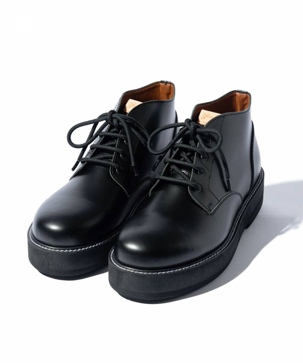 【予約商品】glamb(グラム)GB0125/AC01 : Four Holes Chukka Boots / フォーホールチャッカブーツ - Black