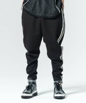 【予約商品】glamb(グラム)GB0225/P15 : Line Tape Track Pants / ラインテープトラックパンツ - Black