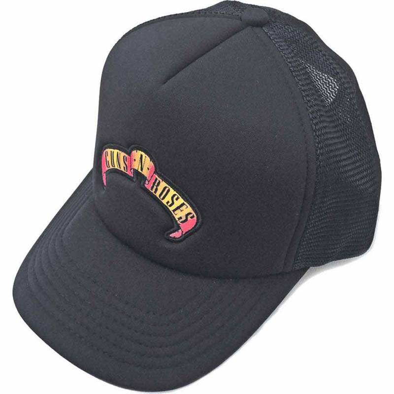 【予約商品】GUNS N' ROSES Unisex Mesh Back Cap: Scroll Logo (Black)