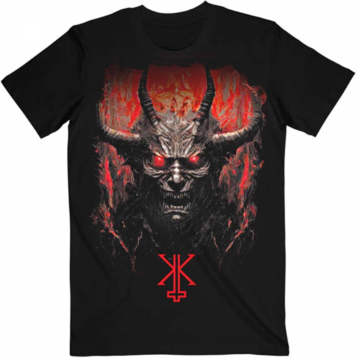 KERRY KING バンドTシャツ ユニセックス: From Hell I Rise F&B (Black) (Back Print) - BLACK