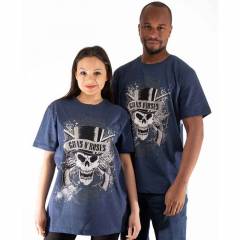【予約商品】GUNS N' ROSES バンドTシャツ ユニセックス: Faded Skull (Blue)