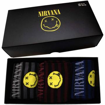 【予約商品】NIRVANA Unisex Ankle Socks Set: Smile Stripes (Multicolour) (UK Size 6 - 11) - MULTICOLOUR