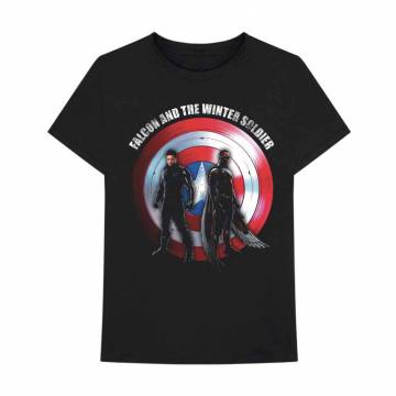 【予約商品】Marvel Comics ユニセックスTシャツ: Falcon & Winter Soldier Shield Logo