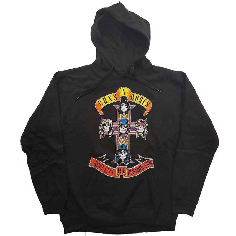 【予約商品】GUNS N' ROSES Unisex Pullover Hoodie: Appetite for Destruction (Black)