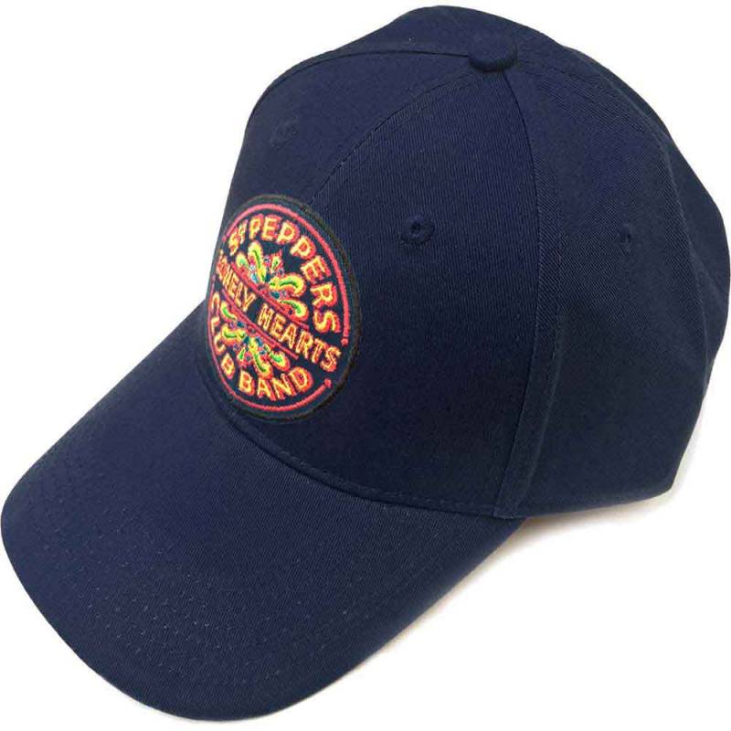 【予約商品】THE BEATLES Unisex Baseball Cap: Sgt Pepper Drum (Navy Blue)