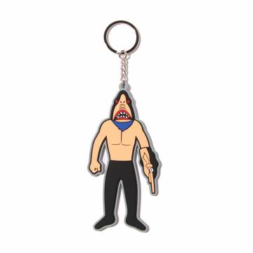 【予約商品】PUNK DRUNKERS (パンクドランカーズ)PDSラバーキーホルダー / 鮫人 - P.ORANGE