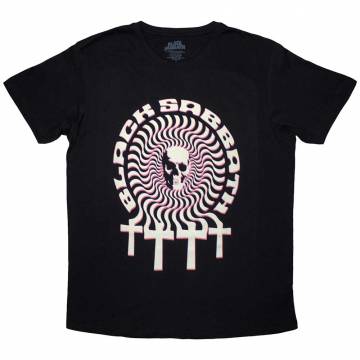 【予約商品】BLACK SABBATH バンドTシャツ ユニセックス: Hypnotic Skull - BLACK