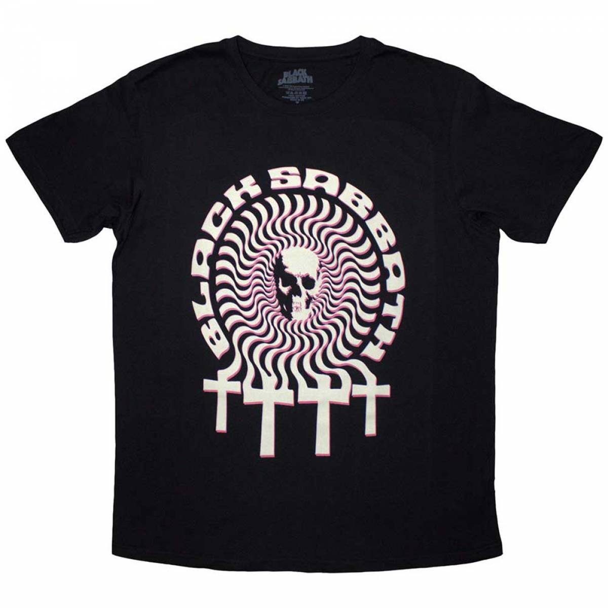 【予約商品】BLACK SABBATH バンドTシャツ ユニセックス: Hypnotic Skull - BLACK