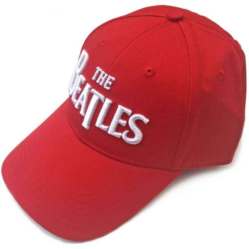 【予約商品】THE BEATLES Unisex Baseball Cap: White Drop T Logo (Red)