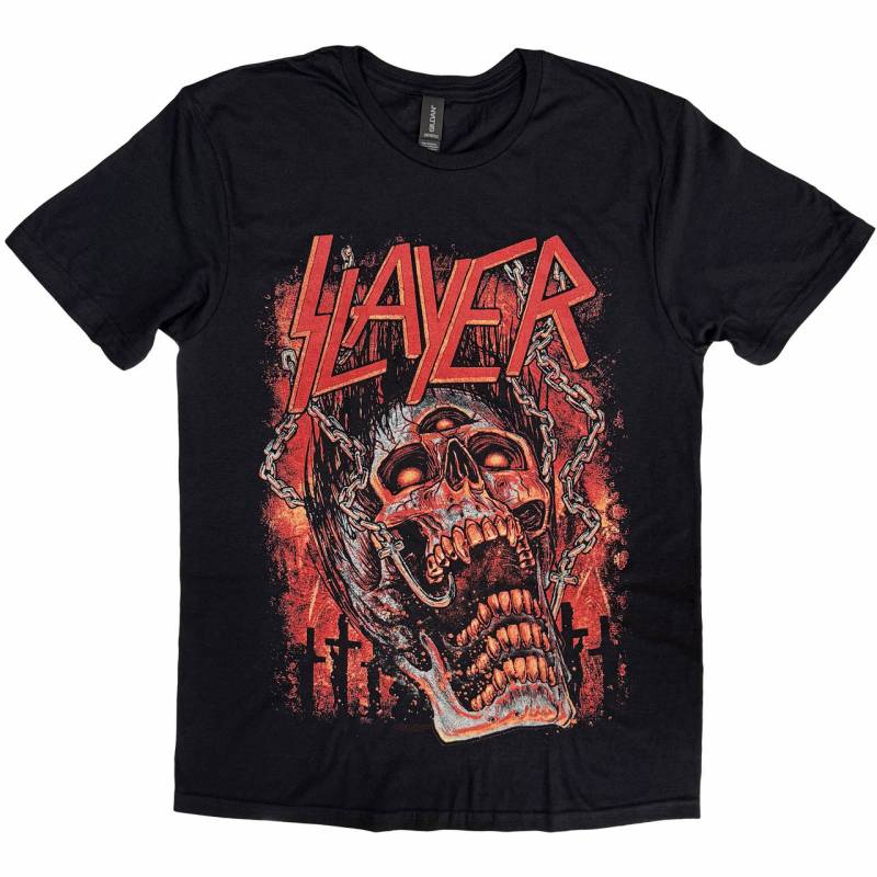 【予約商品】SLAYER バンドTシャツ ユニセックス: Meat hooks (Black)