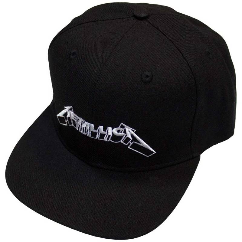 【予約商品】METALLICA Unisex Snapback Cap: 3D Logo (Black) - BLACK
