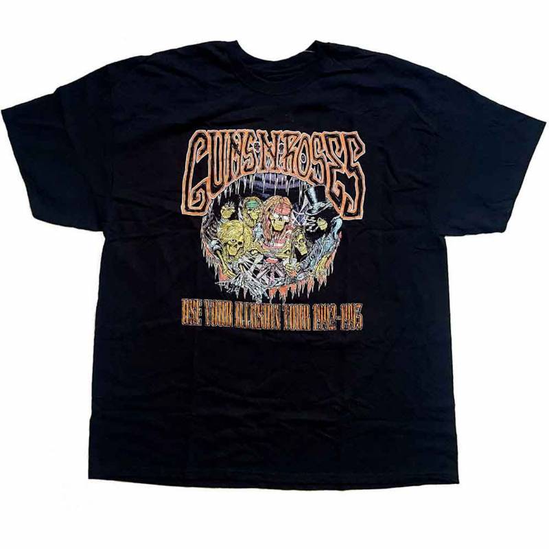 【予約商品】GUNS N' ROSES バンドTシャツ ユニセックス: Illusion Monsters (Black)