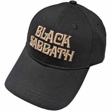 【予約商品】BLACK SABBATH Unisex Baseball Cap: Text Logo - BLACK
