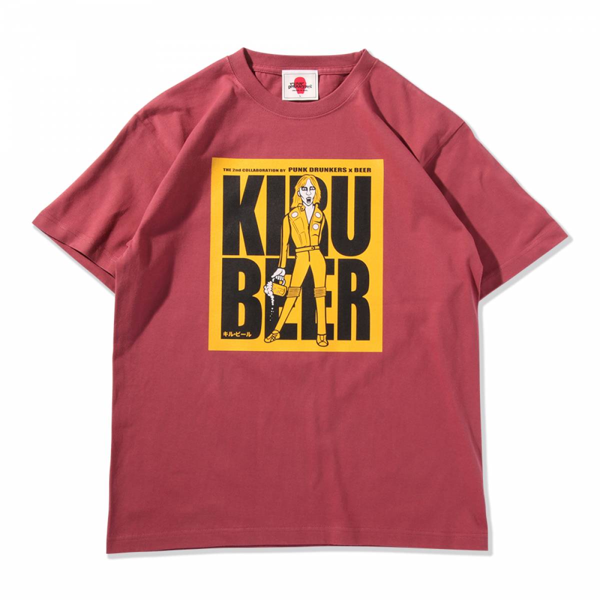 【予約商品】PUNK DRUNKERS(パンクドランカーズ)　［PDSxBEER］着るBEER.TEE - MERLOT
