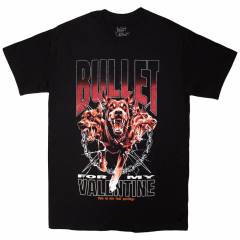 【予約商品】BULLET FOR MY VALENTINE バンドTシャツ ユニセックス: Last Goodbye Dogs (Black) - BLACK