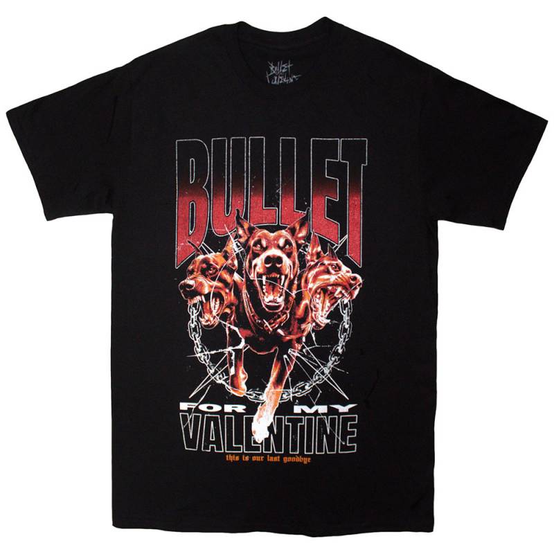 【予約商品】BULLET FOR MY VALENTINE バンドTシャツ ユニセックス: Last Goodbye Dogs (Black) - BLACK