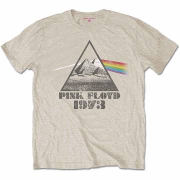 【予約商品】PINK FLOYD バンドTシャツ ユニセックス: Pyramids (Sand) - SAND