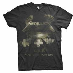 【予約商品】METALLICA バンドTシャツ ユニセックス: Master of Puppets Distressed (Black)