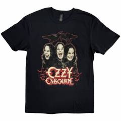 【予約商品】OZZY OSBOURNE バンドTシャツ ユニセックス: Crows & Bars (Black)