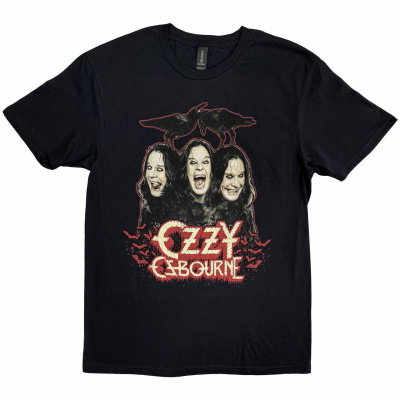 【予約商品】OZZY OSBOURNE バンドTシャツ ユニセックス: Crows & Bars (Black)