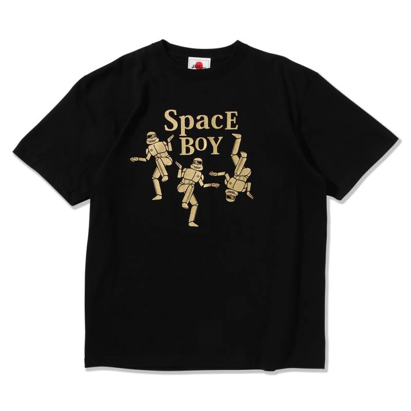 【予約商品】PUNK DRUNKERS (パンク・ドランカーズ) スペースボーイTEE - BLACK