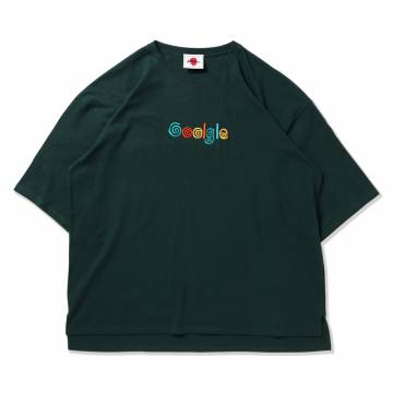 【予約商品】PUNK DRUNKERS (パンクドランカーズ) グールグル刺繍BIG.TEE - D.GREEN