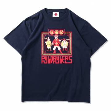 【予約商品】PUNK DRUNKERS (パンクドランカーズ)【予約・6月入荷】反遊記TEE - NAVY