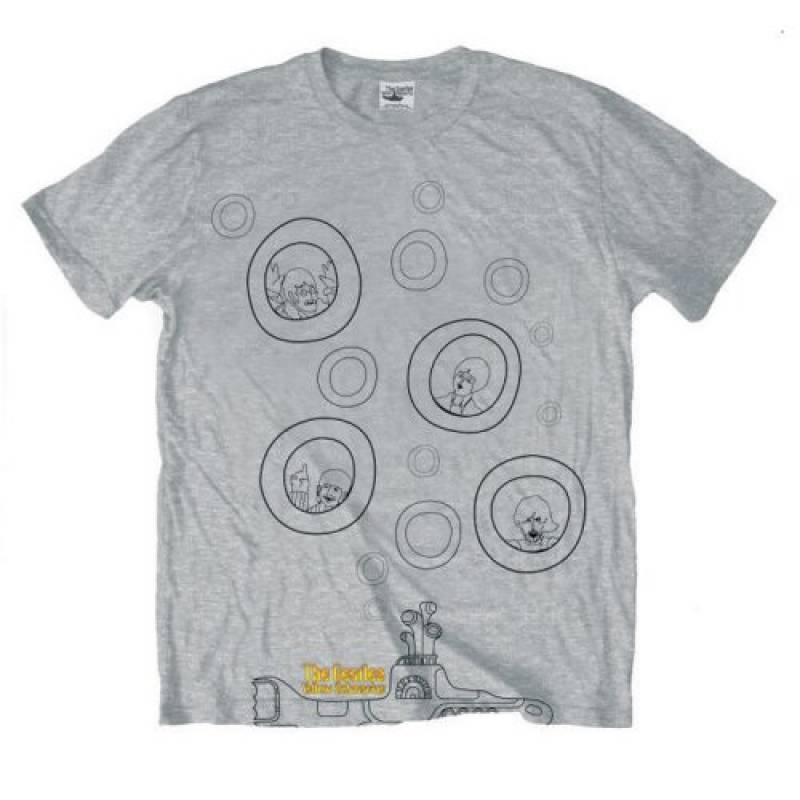 【予約商品】THE BEATLES バンドTシャツ ユニセックス: Bubbles (Heather Grey)