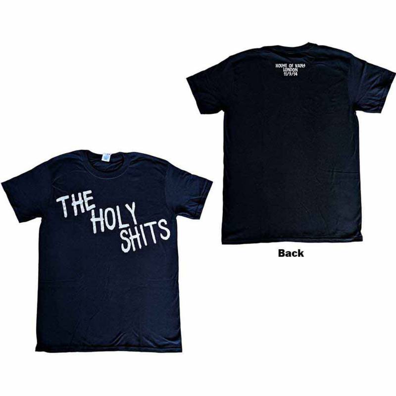 【予約商品】FOO FIGHTERS バンドTシャツ ユニセックス: The Holy Shits London 2014 (Black) (Back Print & Ex-Tour)