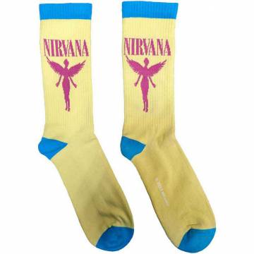 【予約商品】NIRVANA Unisex Terry Socks: Angelic (Yellow) (UK Size 4 - 7) - YELLOW