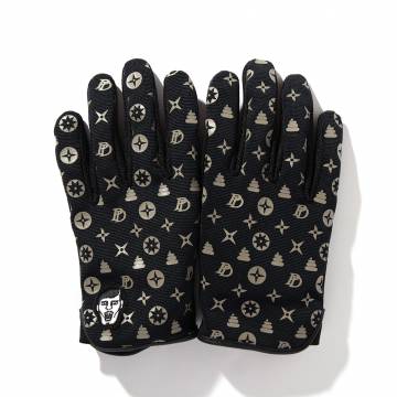 【予約商品】PUNK DRUNKERS (パンクドランカーズ［PDSxSTline］モノグラム手袋 - BLACK