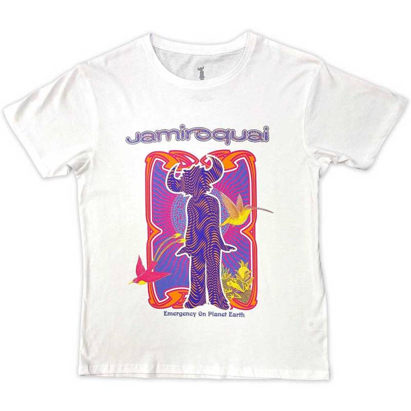 【予約商品】JAMIROQUAI バンドTシャツ ユニセックス: Emergency (White)