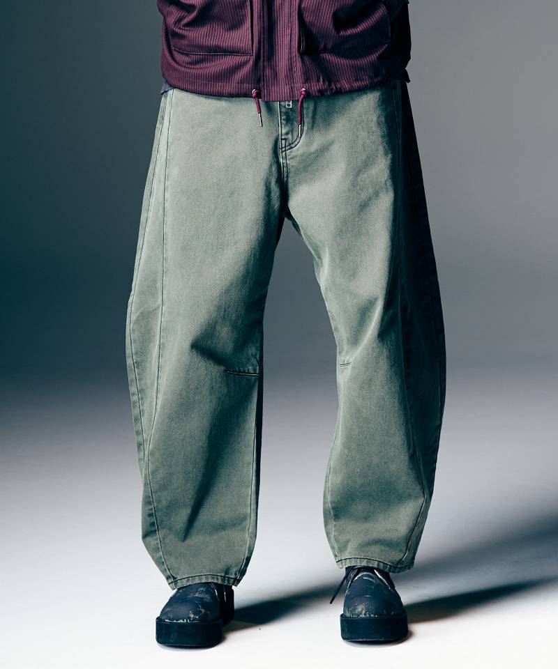 【予約商品】glamb(グラム) Color Barrel Denim / カラーバレルデニム - Black