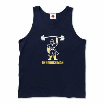 【予約商品】PUNK DRUNKERS (パンクドランカーズ) ［PDSxワンパンマン］筋トレタンク - NAVY