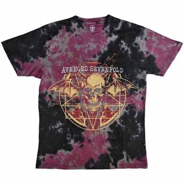 【予約商品】AVENGED SEVENFOLD バンドTシャツ ユニセックス: Ritual (Grey) (Wash Collection) - GREY