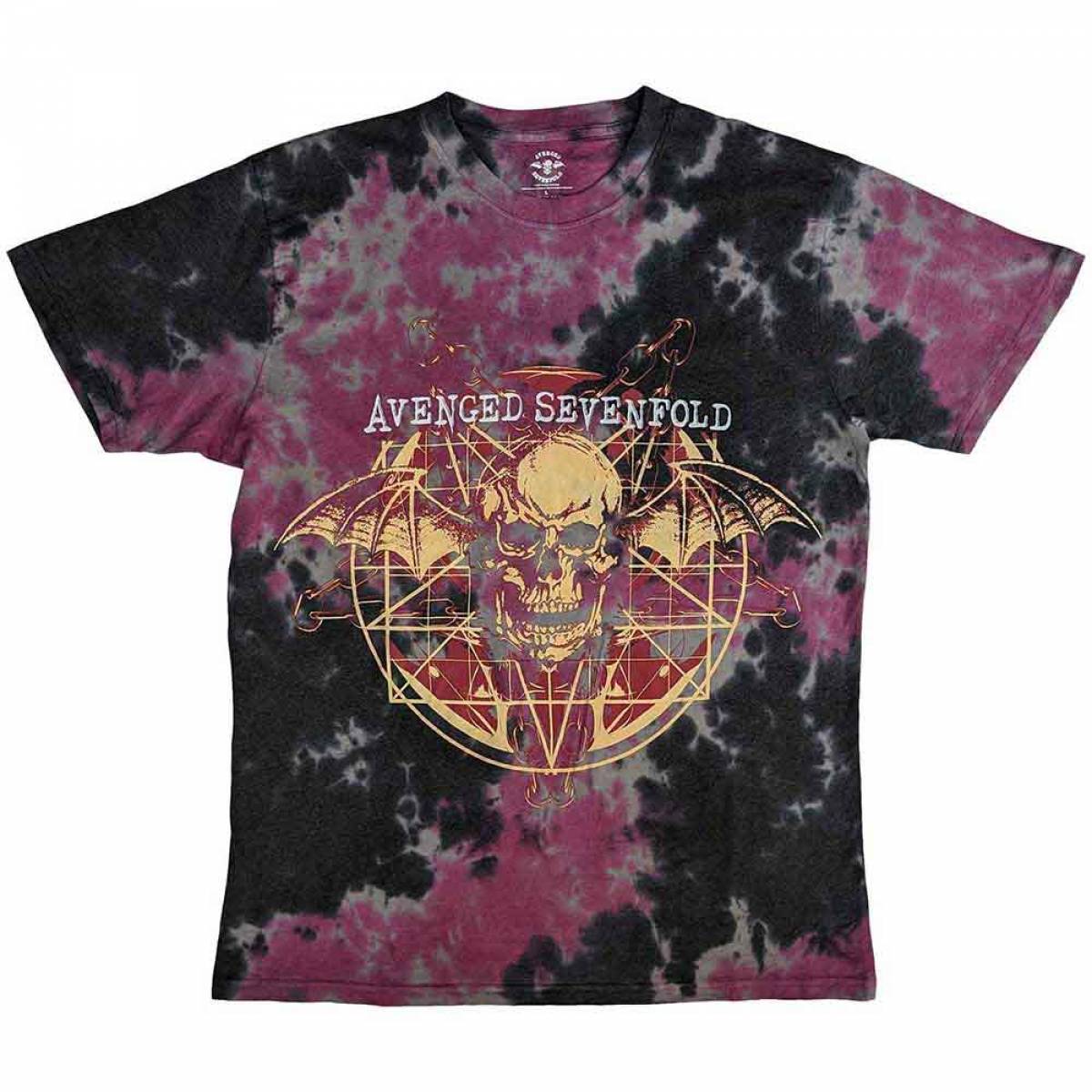 【予約商品】AVENGED SEVENFOLD バンドTシャツ ユニセックス: Ritual (Grey) (Wash Collection) - GREY